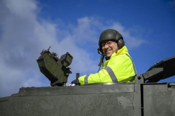 Boxer armoured vehicle site gets a visit