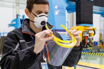 Spanish Airbus sites produce 3-D printed visors