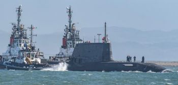 HMS Audacious sets sail for the Clyde