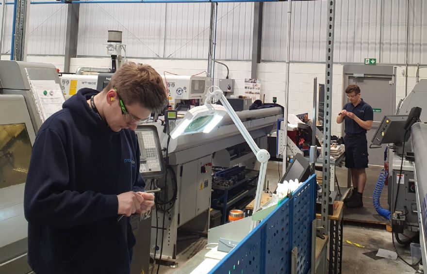 Apprentices support ventilator production