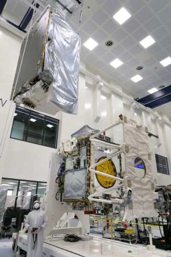 ATLID integrated into EarthCARE satellite