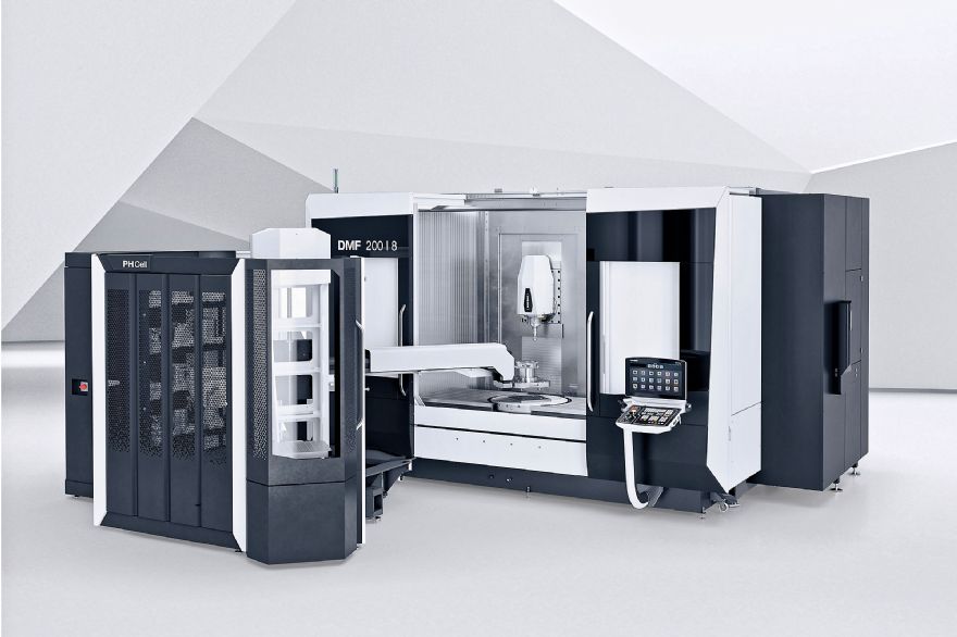 New five-axis travelling-column machining centre