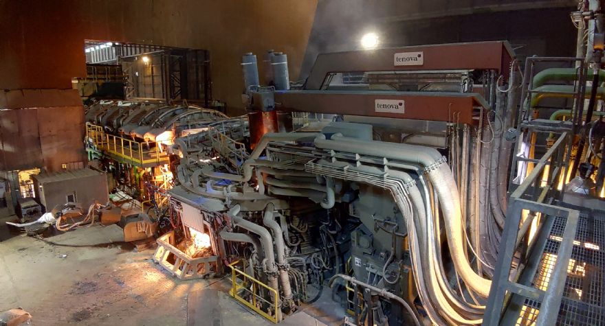 Record-breaking electric arc furnace fires up