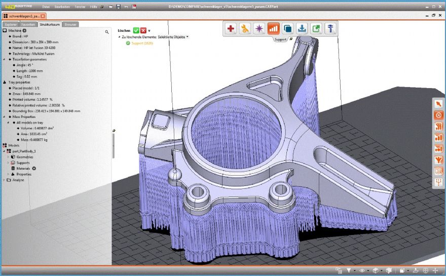 3-D printing software generates STEP Data