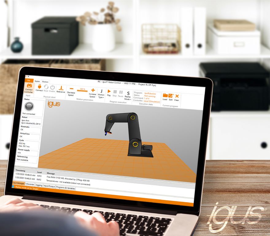 Igus develops new robotic control software  