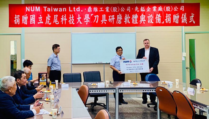NUM donates CNC system to Taiwan university