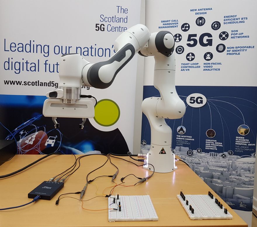 Robot arm helps socially-distanced students