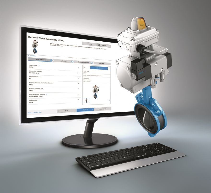 New Festo configurator tool for process valves