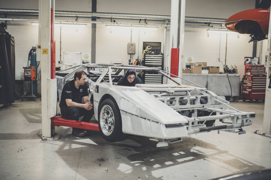 Iconic Aston Martin Bulldog halfway through its restoration