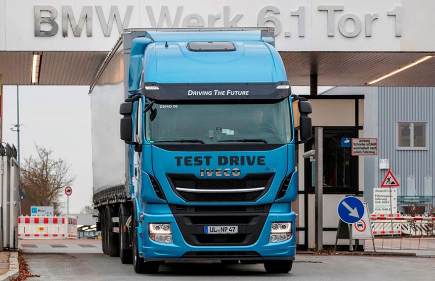 BMW chooses Stralis NP to test LNG technology for its logistics operations