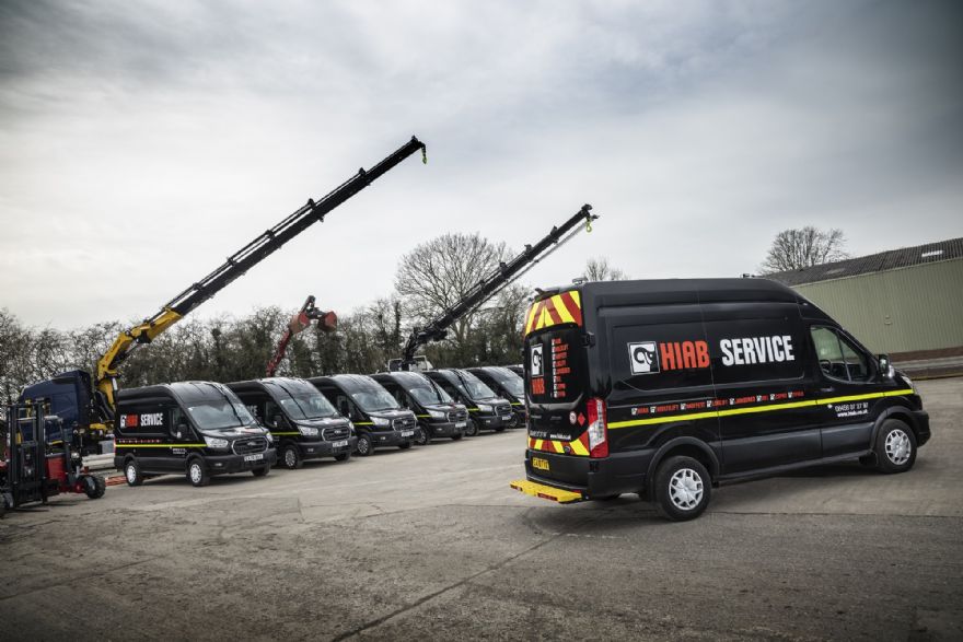 Hiab strengthens service support fleet with 12 bespoke vans