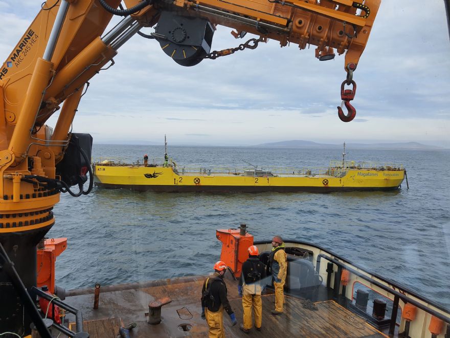 Magallanes installs upgraded ATIR tidal turbine at EMEC
