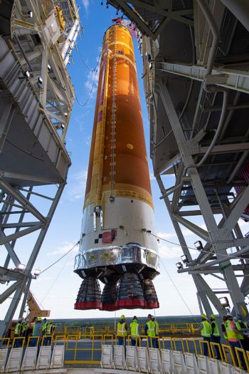 Boeing’s delivers first core stage for NASA’s Space Launch System