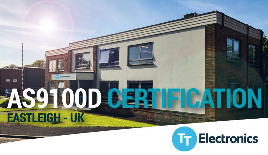 TT Electronics UK facility achieves AS9100D certification 