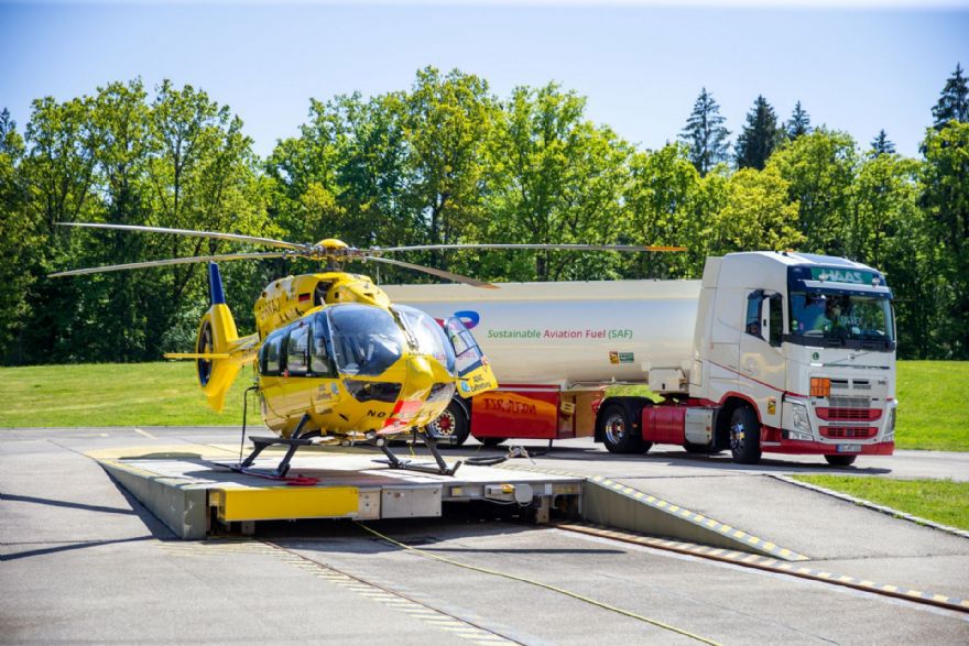 First rescue helicopter flies on sustainable aviation fuel