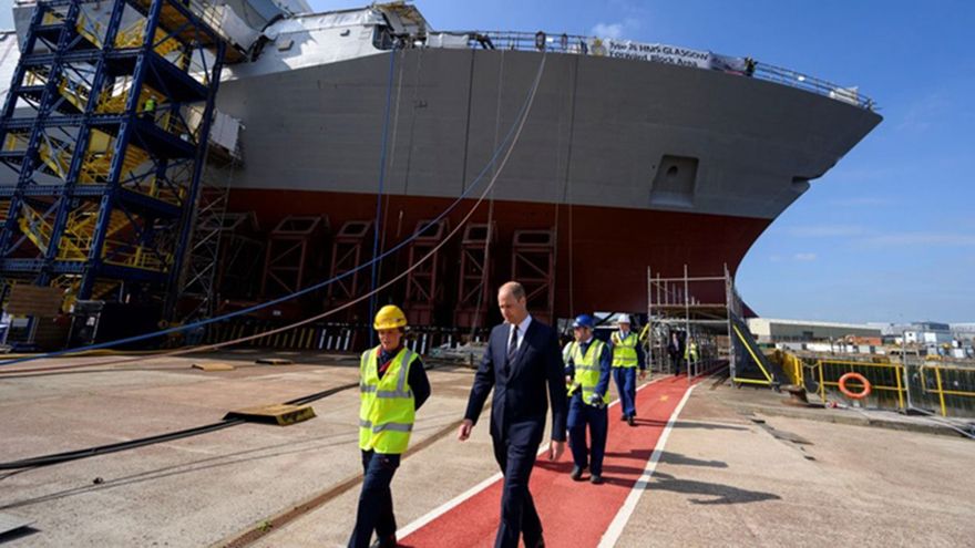 Construction on the UK’s third Type 26 frigate for the Royal Navy