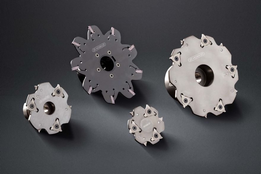 Horn extends slot milling cutter range