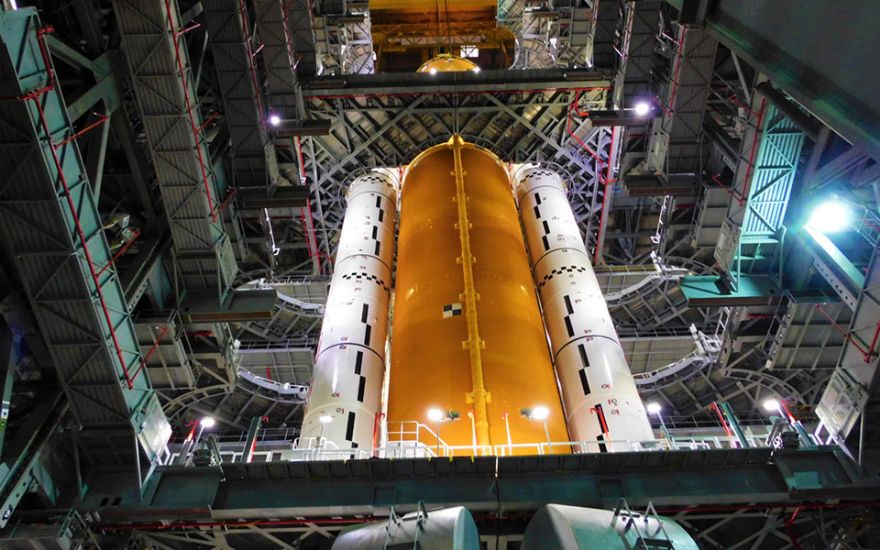 NASA's deep-space exploration rocket takes shape in the USA