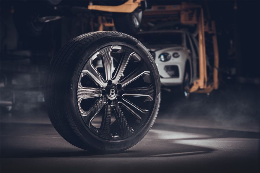 New 22in carbon fibre wheel developed for the Bentayga