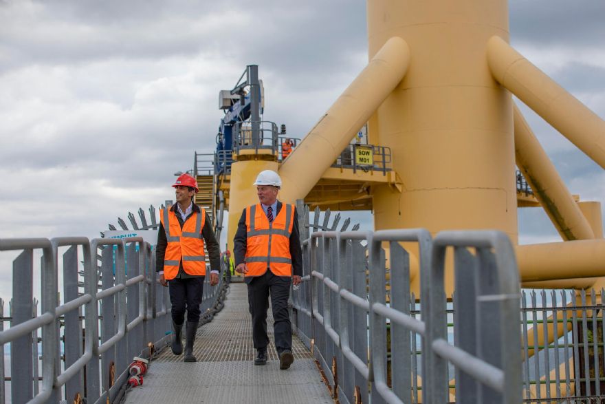 Chancellor visits ORE Catapult’s Levenmouth Demonstration Turbine