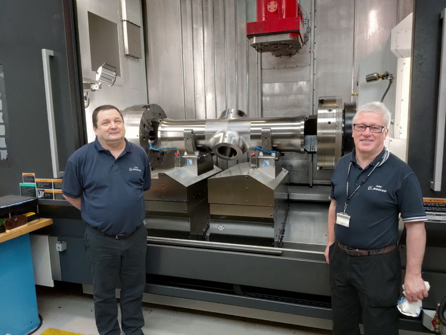 Novel machining lands substantial weight reduction