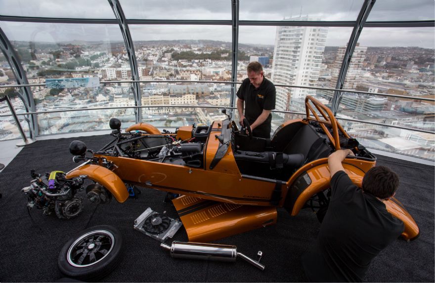 Caterham Cars completes sky-high build of new Seven 170