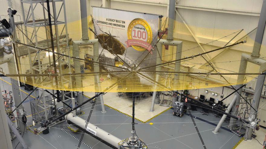 Giant reflector for forest monitoring satellite successfully tested