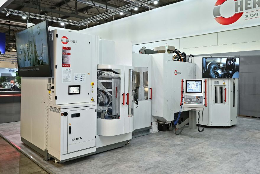 Automation system simplifies Hermle machining cell operation