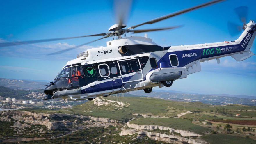 First Airbus helicopter flight with 100% sustainable aviation fuel