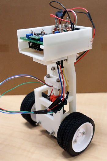 Magnetic encoders help to stabilise a self-balancing robotic vehicle