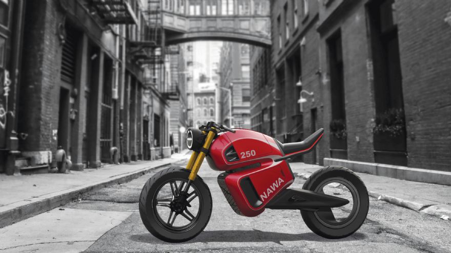 NAWA Racer e-motorbike features ‘hybrid’ battery system