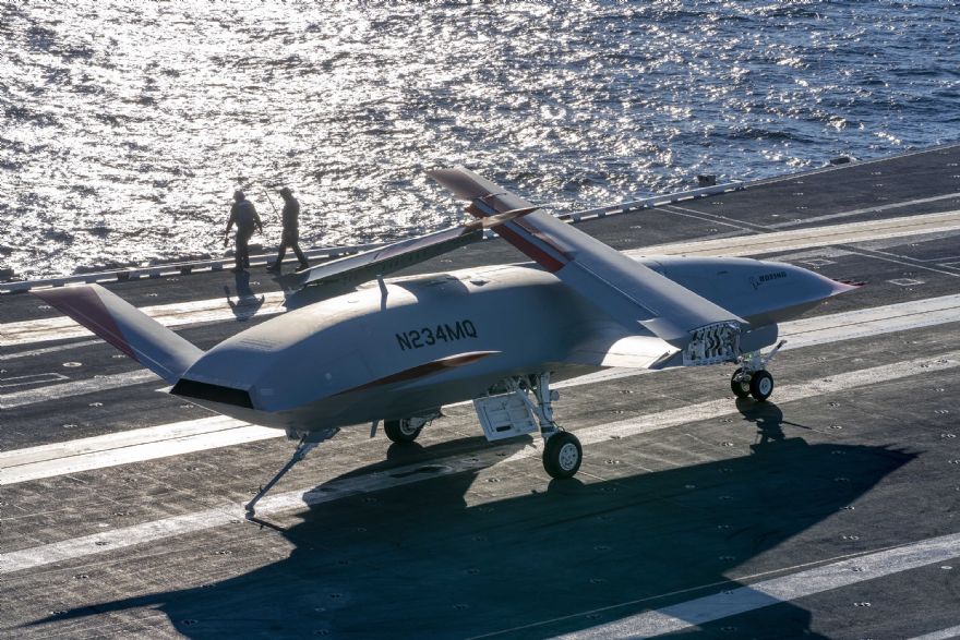 Unmanned aerial refueller completes first aircraft carrier tests