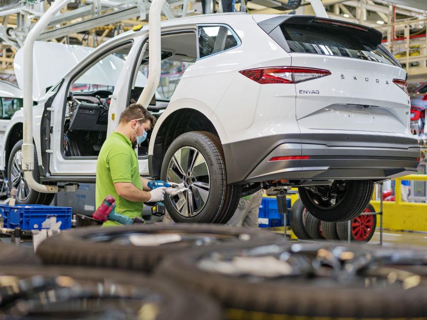 Škoda Auto resumes production of the Enyaq iV
