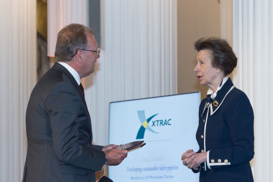 HRH The Princess Royal  tours new Xtrac Academy