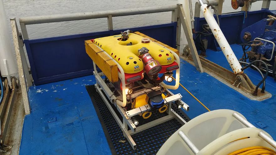 Underwater ROV carries out first wind farm foundation inspection