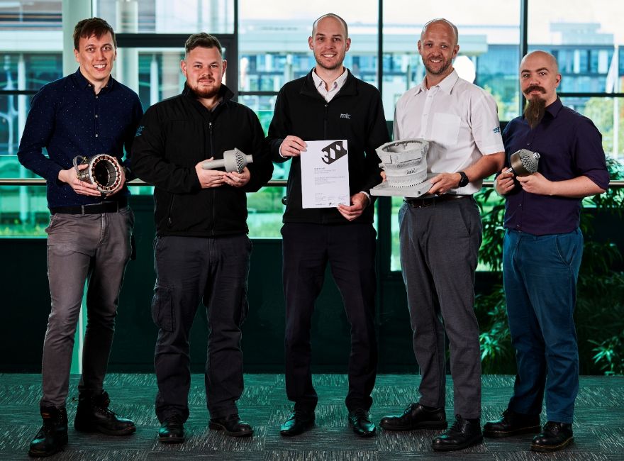 Electric motor project scoops MTC a 3-D Pioneer award 