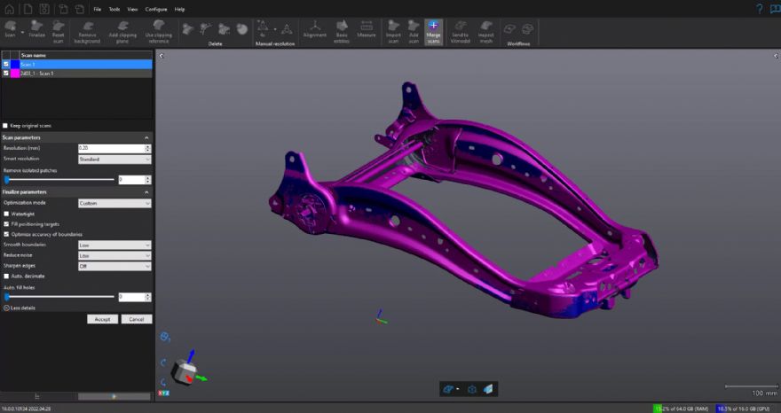 Creaform releases new version of 3-D measurement software