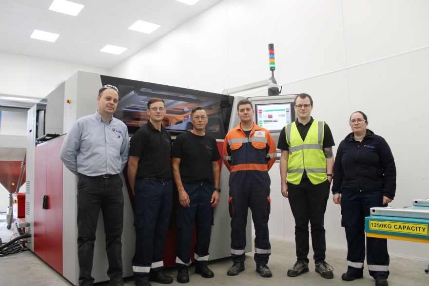 Woodbridge engineering firm showcases huge 3-D printer