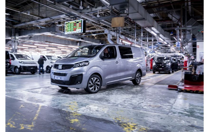 Fiat Professional Scudo rolls off the production line at Luton Plant