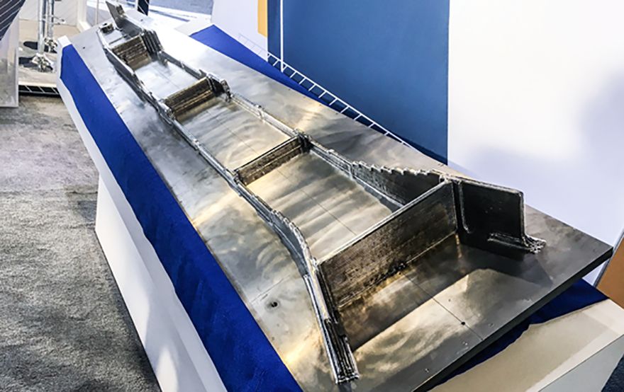 Large-scale 3-D printed titanium aerostructure completed