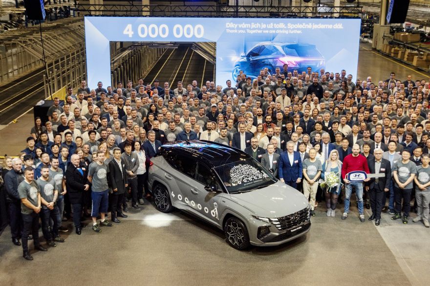 Hyundai produces 4-millionth vehicle in Czech Republic