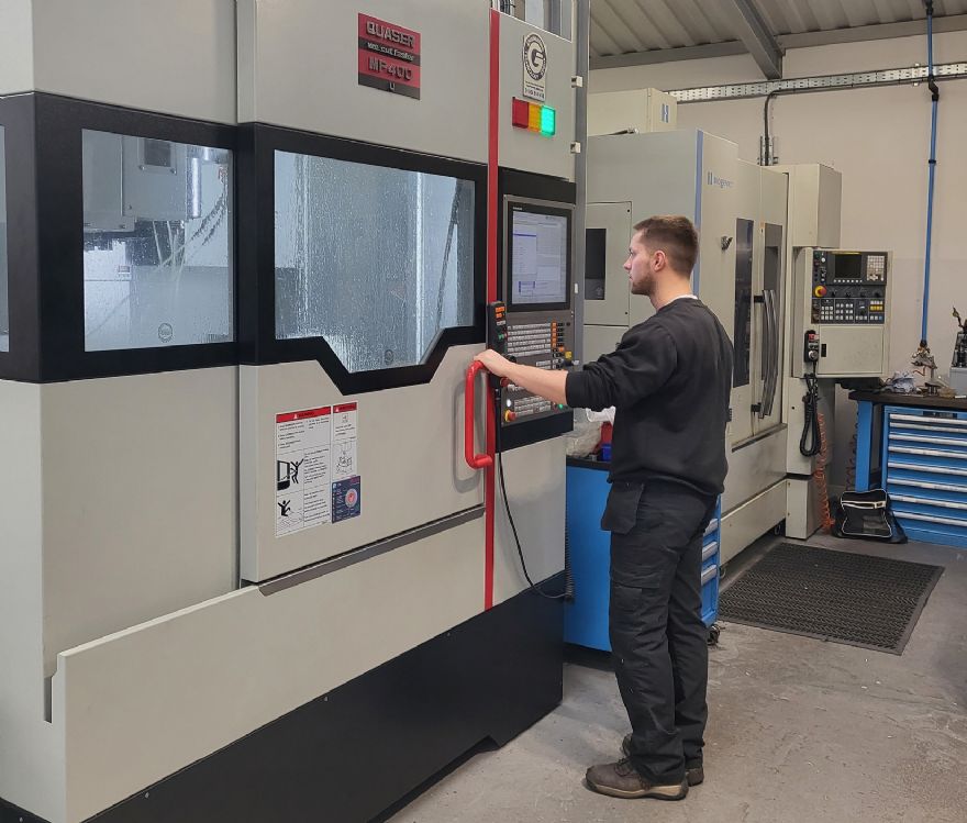 Stepping up a gear with new Quaser five-axis machining centre