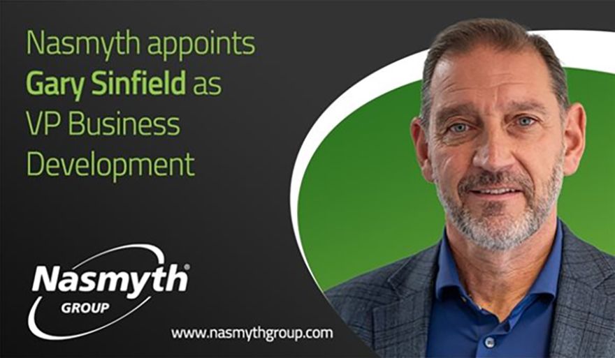 Nasmyth appoints Gary Sinfield as VP of business development