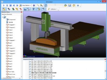 Latest Alphacam features solid simulation