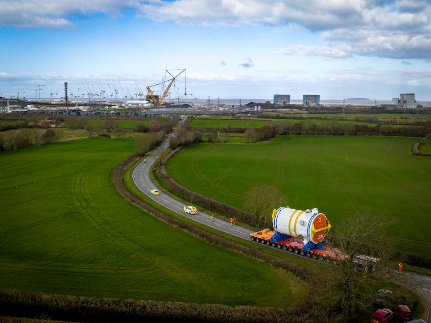 First nuclear reactor delivered to Hinckley Point C