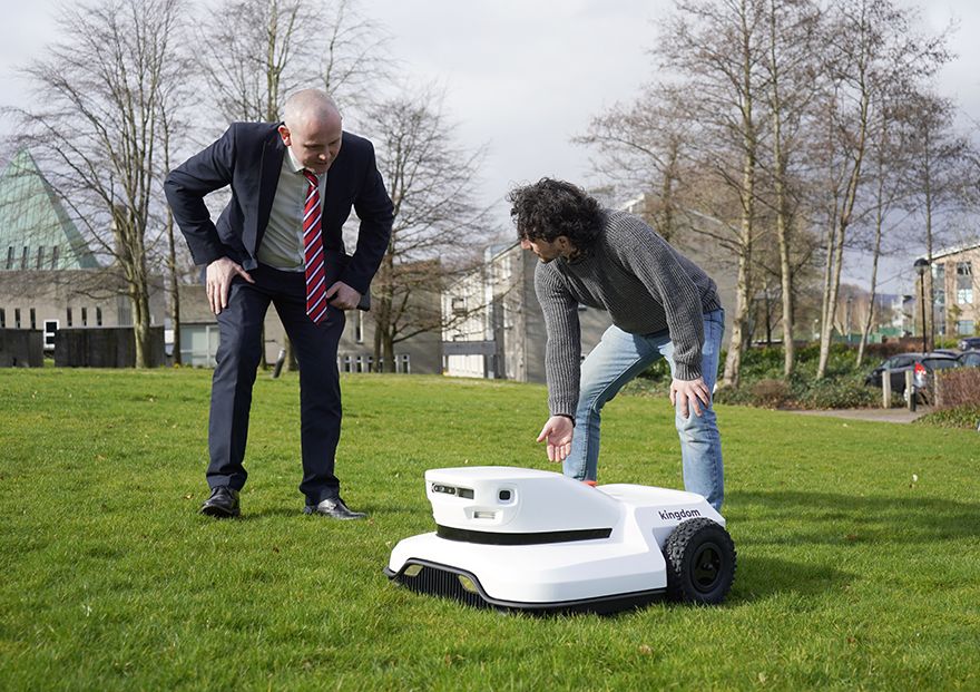 Robotic lawn mower cuts path to success with help from igus