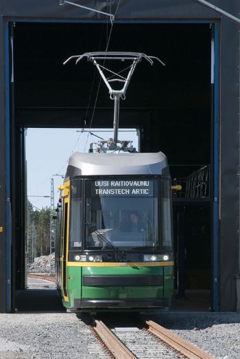 Warm reception for the Artic tram