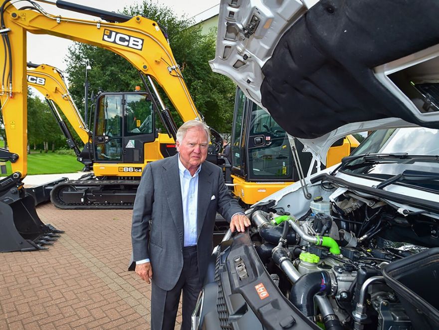 JCB fits Mercedes-Benz Sprinter van with hydrogen engine