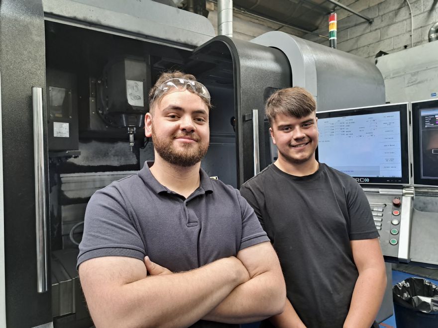 Erodex takes on two apprentices at graphite machining facility