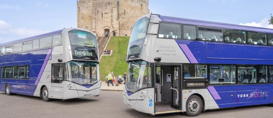 Wrightbus Electroliner buses take to the road in York